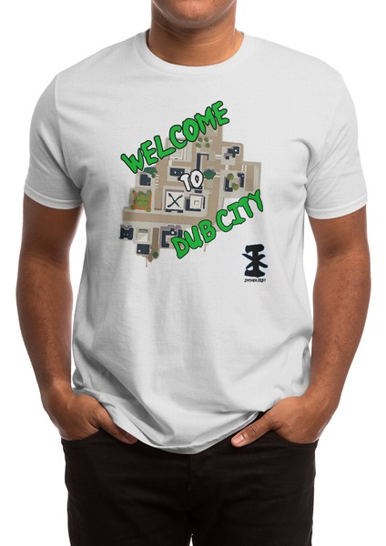 Welcome To Dub City Beyaz Spor Tişört