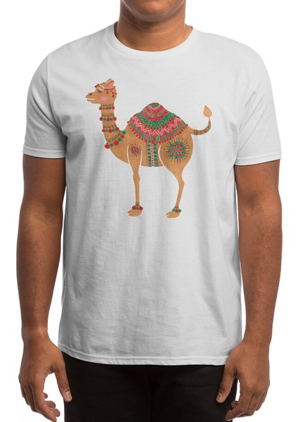 The Ethnic Camel Beyaz Spor Tişört
