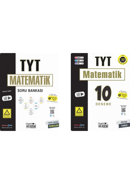 TYT Matematik Soru + Deneme Seti 2 Kitap 2023