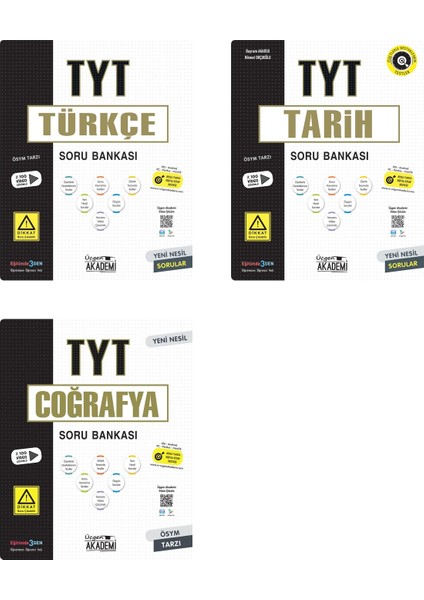 TYT Türkçe + Tarih + Coğrafya Soru Seti 3 Kitap 2023