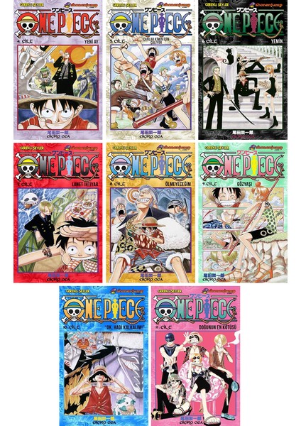 One Piece 4-5-6-7-8-9-10-11. Ciltler Manga Seti