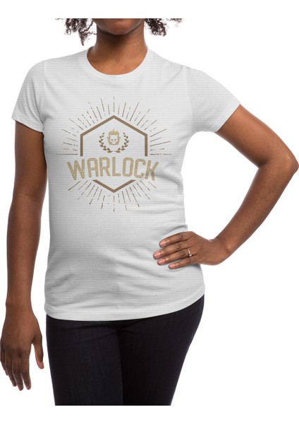 Warlock Character Class Tabletop Rpg Addict Beyaz Spor Tişört