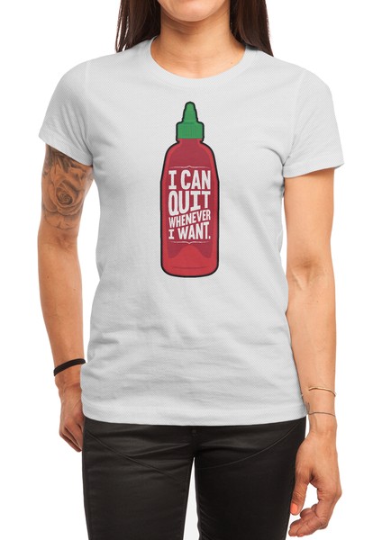 I Can Quit Whenever I Want Beyaz Spor Tişört
