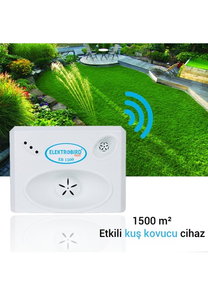 EB 1500 V2 Sonik Ultrasonik Kuş Savar Kuş Kontrol Cihazı