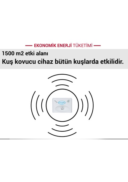 EB 1500 V2 Sonik Ultrasonik Kuş Savar Kuş Kontrol Cihazı