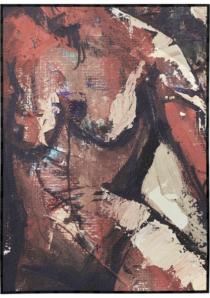 Kadın Portresi Yağlı Boya Görünümlü Poster P-004627