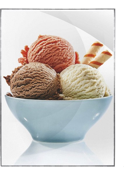 Dondurma Tabağı Dekoratif Kafe Restoran Poster P-004532