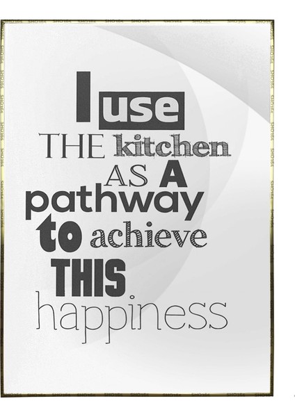 I Use The Kitchen..ingilizce Yazı Beslenme Diyet Dekoratif Poster P-004561