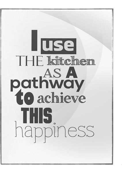 I Use The Kitchen..ingilizce Yazı Beslenme Diyet Dekoratif Poster P-004561