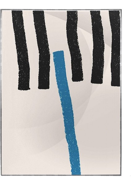 Çizgiler Dekoratif Pastel Renkler Modern Poster P-000454