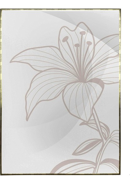 Bitki Yapraklar ve Şekiller Modern Poster P-001166
