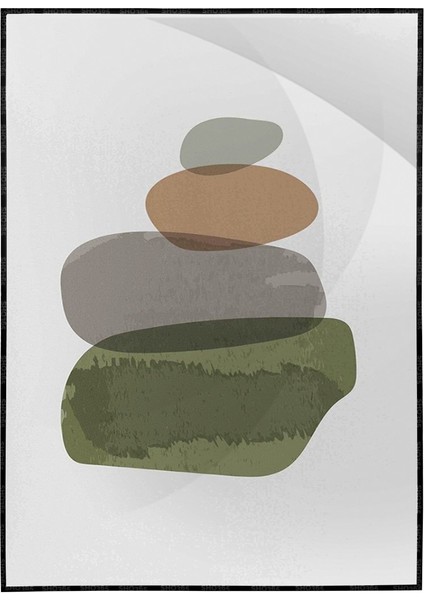 Şekiller Karışık Renkler Modern Poster P-001024