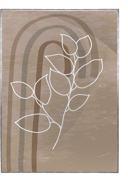 Bitki ve Şekiller Çizgiler Modern Poster P-001243