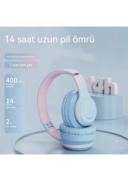 Gradyan Başlı Kablosuz Bluetooth Kulaklık (Yurt Dışından)