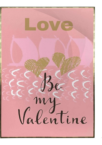 Sevgi Aşk Sevgililer Günü Temalı Illüstrasyon Poster P-000233