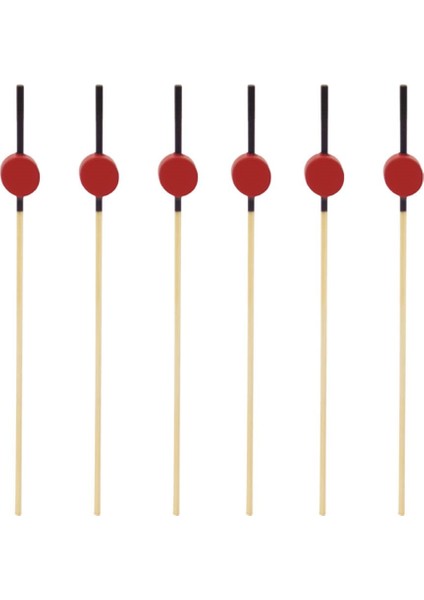 Kanepe Çatalı Yuvarlak Kırmızı 50 Adet