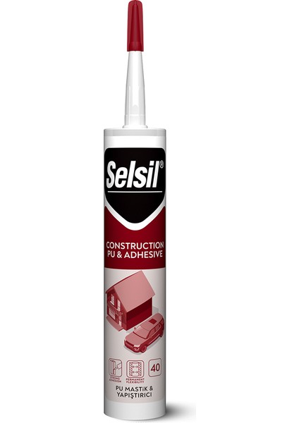 Pu-40 Poliüretan Mastik 280 Ml. (Beyaz)