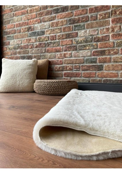 Tavşan Tüyü Post Peluş Ultra Yumuşak Post Puffy Krem fırsatları