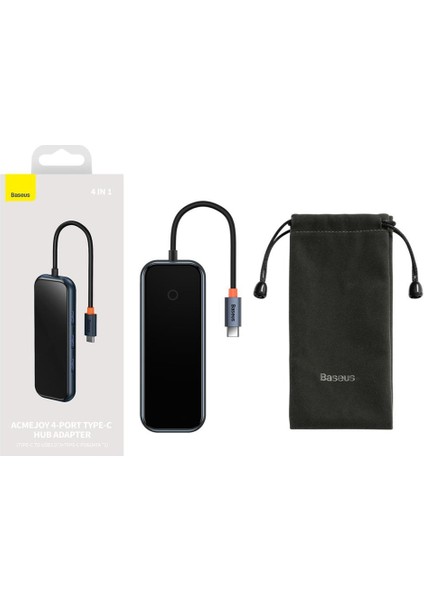 Acmejoy Serisi 4 In 1 Çevirici Dönüştürücü Hub Usb-C To 3xusb 3.0 + Usb-C Pd