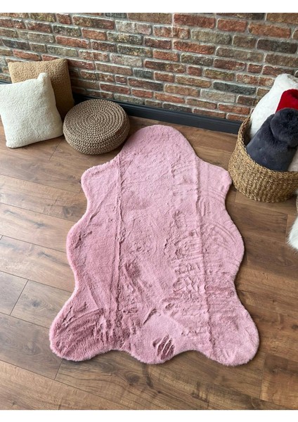 Tavşan Tüyü Post Peluş Ultra Yumuşak Post Puffy Pembe indirimleri