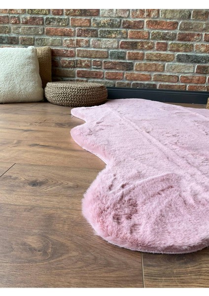 Tavşan Tüyü Post Peluş Ultra Yumuşak Post Puffy Pembe fiyatları
