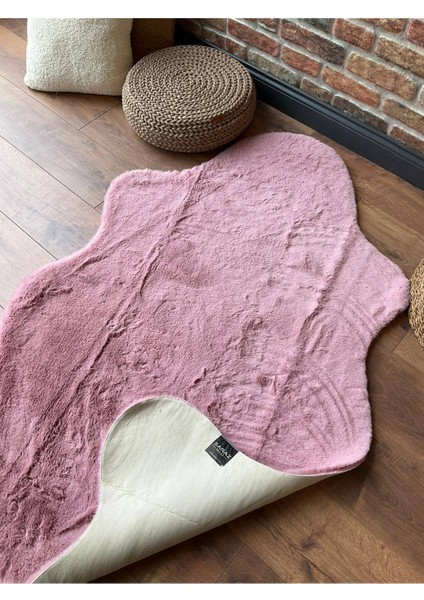 Tavşan Tüyü Post Peluş Ultra Yumuşak Post Puffy Pembe fırsatları