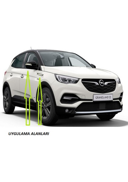 Opel Opc Garandlandxyan Aynalar ve Çamurluk Yanı Damla Desen Bıçak Logo Arma Seti indirimleri