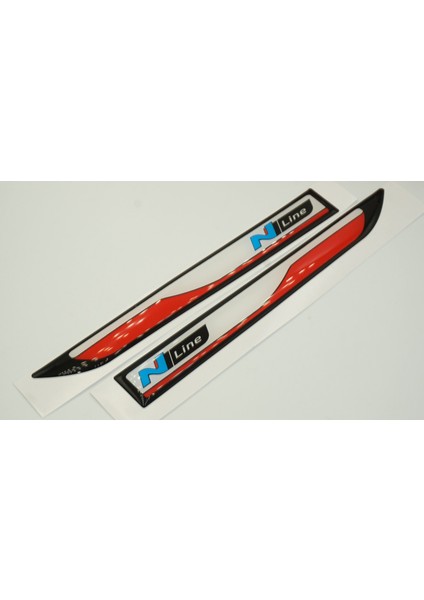 Hyundai N Line I20 Yan Aynalar ve Çamurluk Yanı Damla Desen Bıçak Logo Arma Seti modelleri