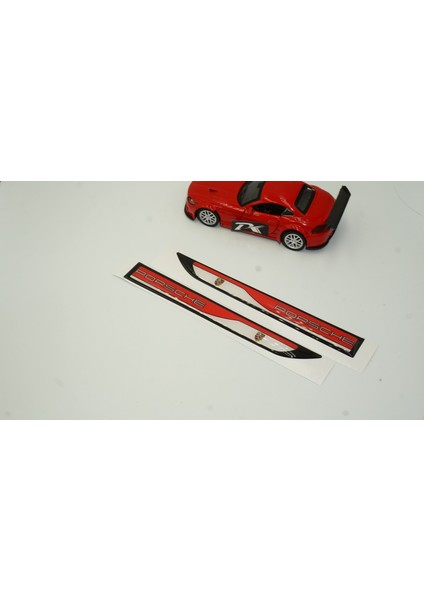 Porsche 718 911 928 Yan Aynalar ve Çamurluk Yanı Damla Desen Bıçak Logo Arma Seti fiyatları