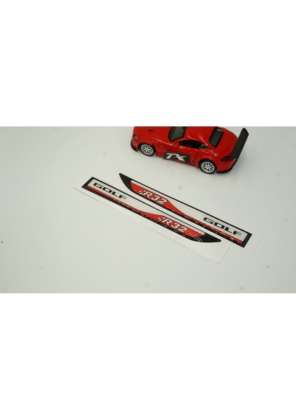 Volkswagen Golf R32 Yan Aynalar ve Çamurluk Yanı Damla Desen Bıçak Logo Arma Seti fiyatları