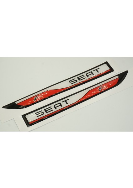 Seat Fr Altea Ateca Yan Aynalar ve Çamurluk Yanı Damla Desen Bıçak Logo Arma Seti