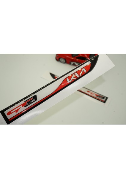 Kia Gt Line Soul Xceed Yan Aynalar ve Çamurluk Yanı Damla Desen Bıçak Logo Arma Seti