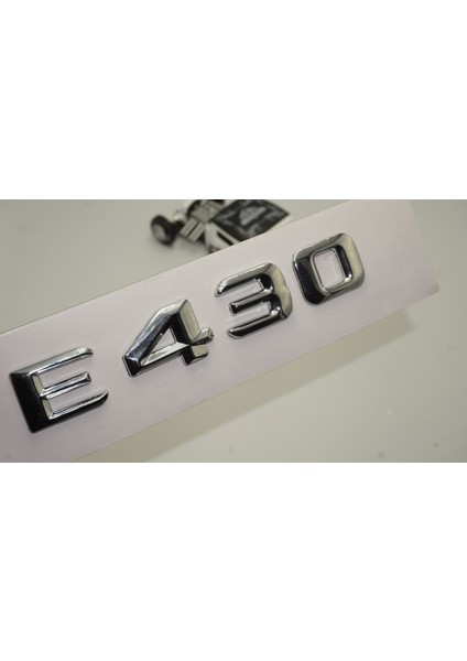 Benz E430 Bagaj Krom Metal 3m 3D Yazı Logo