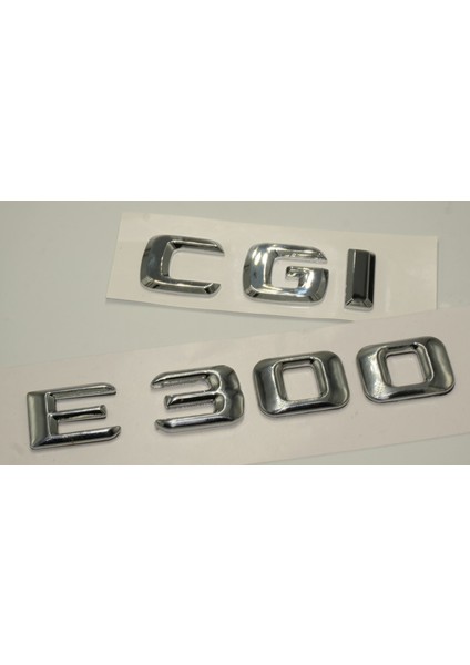 Benz E 300 Cgi Bagaj Krom Metal 3m 3D Yazı Logo modelleri