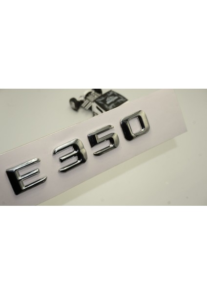 Benz E350 Bagaj Krom Metal 3m 3D Yazı Logo