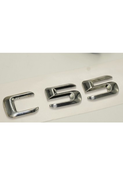 Benz C55 Bagaj Krom Metal 3m 3D Yazı Logo modelleri