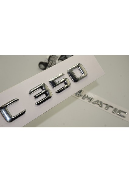 Benz C 350 4matic Bagaj Krom Metal 3m 3D Yazı Logo