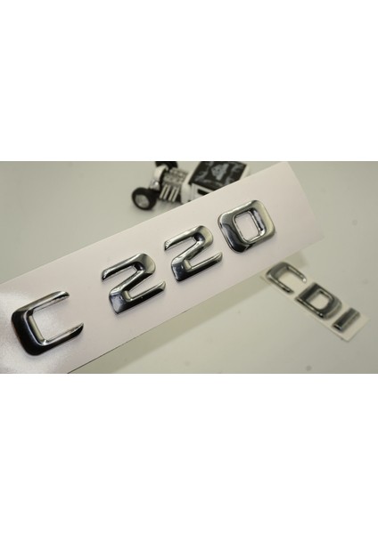 Benz C 220 Cdi Bagaj Krom Metal 3m 3D Yazı Logo