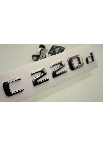 C 220D Bagaj Krom Metal 3m 3D Yazı Logo
