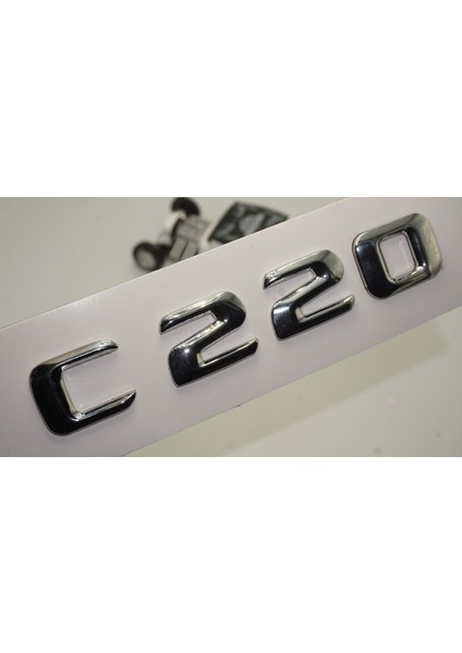 C 220 Bagaj Krom Metal 3m 3D Yazı Logo