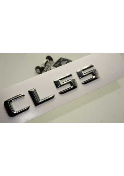 Benz CL55 Bagaj Krom Metal 3m 3D Yazı Logo