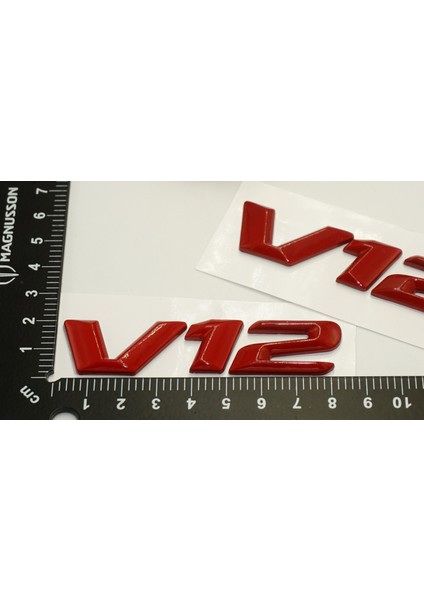 V12 Çamurluk Yanı Kırmızı Abs 3m Yazı Logo Orjinal Ürün indirimleri