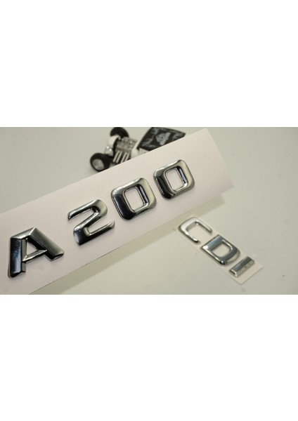 Benz A 200 Cdi Bagaj Krom Metal 3m 3D Yazı Logo