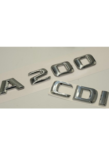 Benz A 200 Cdi Bagaj Krom Metal 3m 3D Yazı Logo modelleri