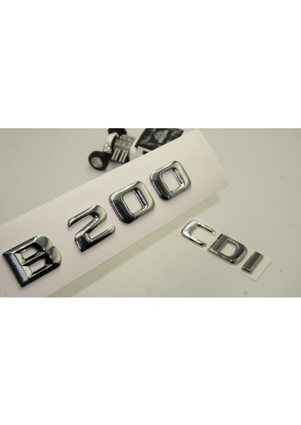 Benz B 200 Cdi Bagaj Krom Metal 3m 3D Yazı Logo