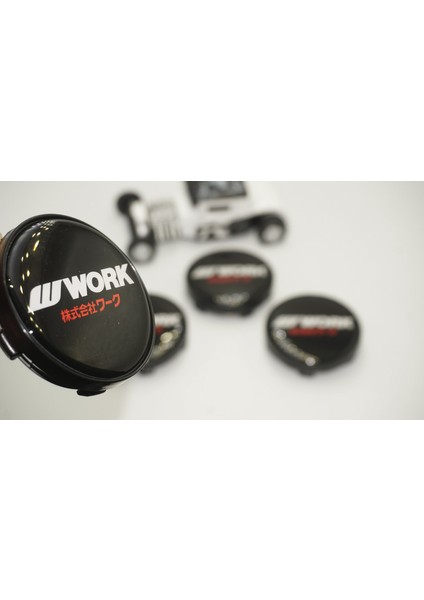 Work Logo Jant Göbeği Kapak Seti 60MM