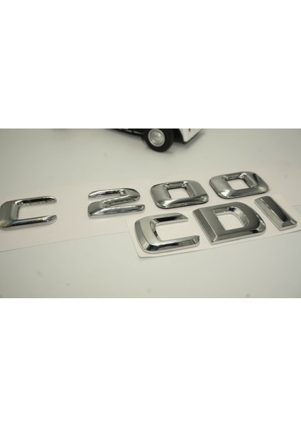 Benz C 200 Cdi Bagaj Krom Metal 3m 3D Yazı Logo modelleri