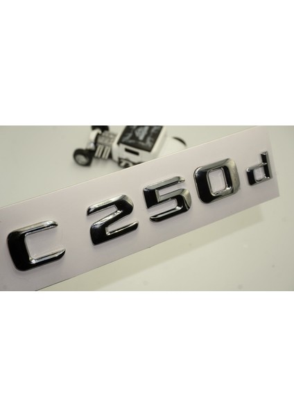 C 250D Bagaj Krom Metal 3m 3D Yazı Logo