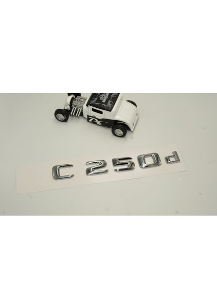C 250D Bagaj Krom Metal 3m 3D Yazı Logo