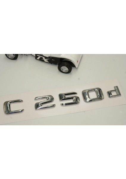 C 250D Bagaj Krom Metal 3m 3D Yazı Logo